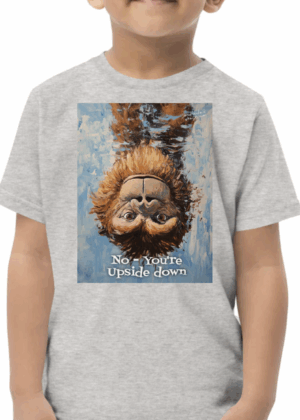 No, You're Upside Down 3321 Kids Shirt