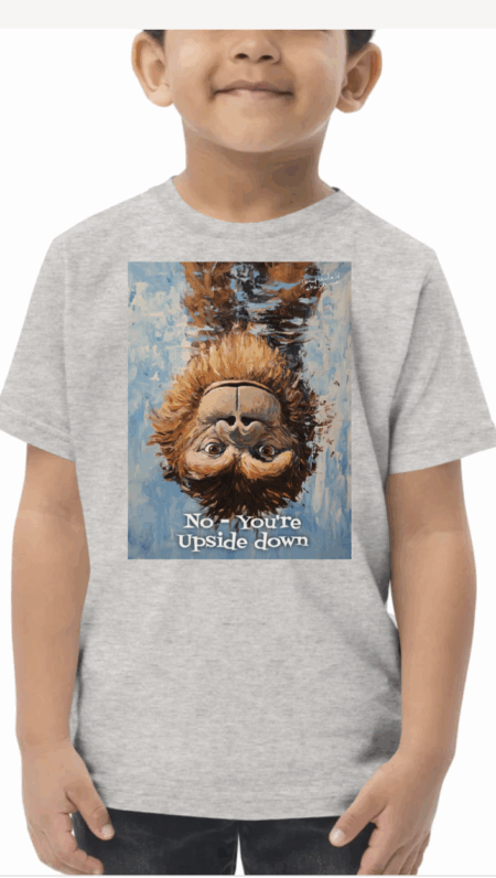 No, You're Upside Down 3321 Kids Shirt