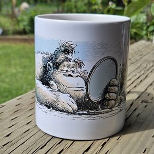 White glossy mug