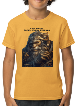 Furry Favorite Friends: Bigfoot and Cats 8000B Tee