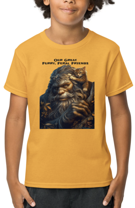 Furry Favorite Friends: Bigfoot and Cats 8000B Tee