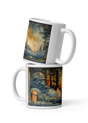 Nap Time Buddies - White glossy mug