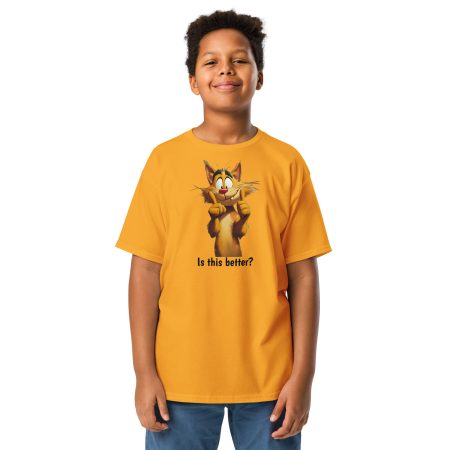 Is This Better Smiling Cat Kids' 5000B Tee - Image 3