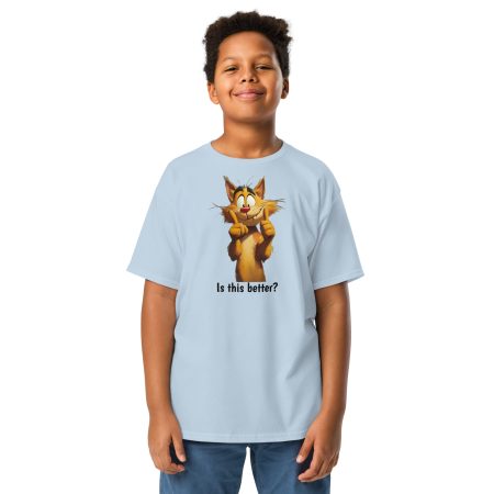 Is This Better Smiling Cat Kids' 5000B Tee - Image 6