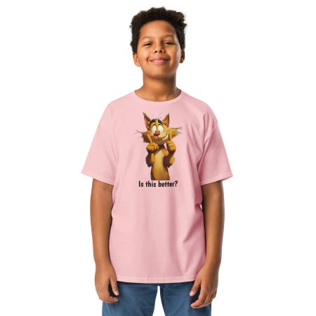Is This Better Smiling Cat Kids' 5000B Tee - Image 7