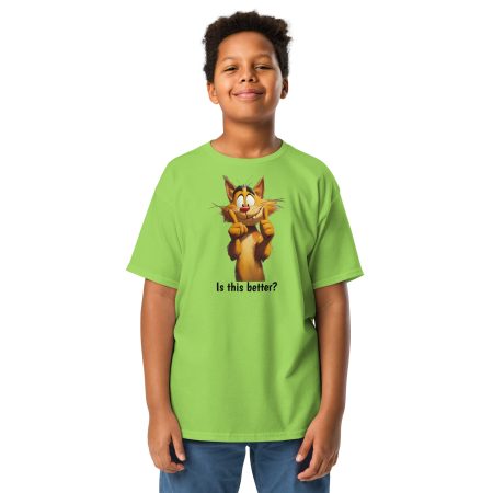 Is This Better Smiling Cat Kids' 5000B Tee - Image 4