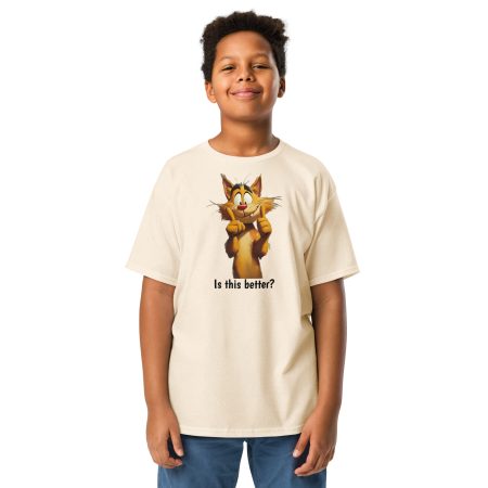 Is This Better Smiling Cat Kids' 5000B Tee