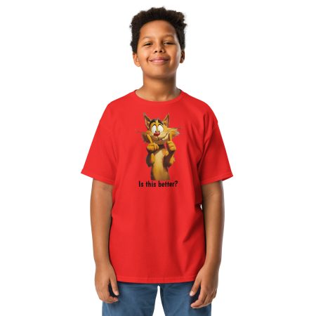 Is This Better Smiling Cat Kids' 5000B Tee - Image 2