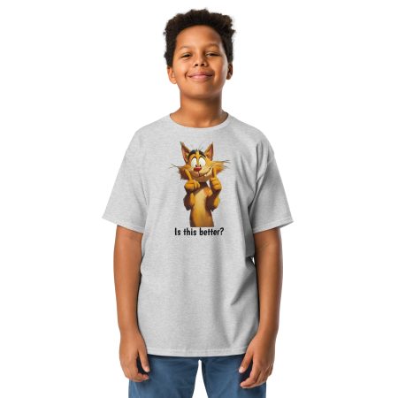 Is This Better Smiling Cat Kids' 5000B Tee - Image 5