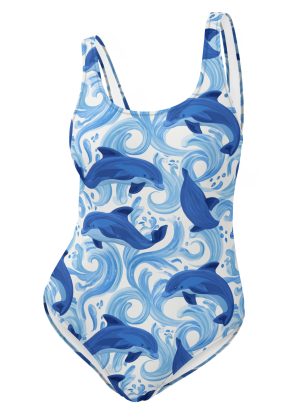 Friends of the Dallas Aquatic Center Blue Dolphins One-Piece Swimsuit