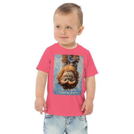 No, You're Upside Down Toddler jersey t-shirt - Image 4