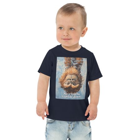 No, You're Upside Down Toddler jersey t-shirt - Image 3