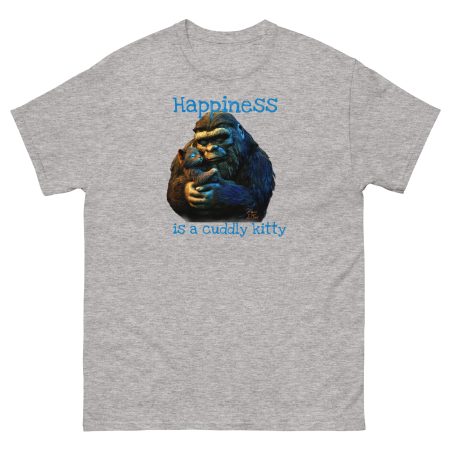 Happiness is a Cuddly Kitty 5000 Unisex classic tee - Image 4