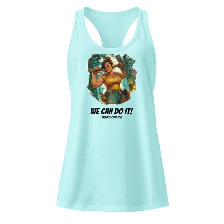 We Can Do It! Women’s fitted racerback tank top - Image 5