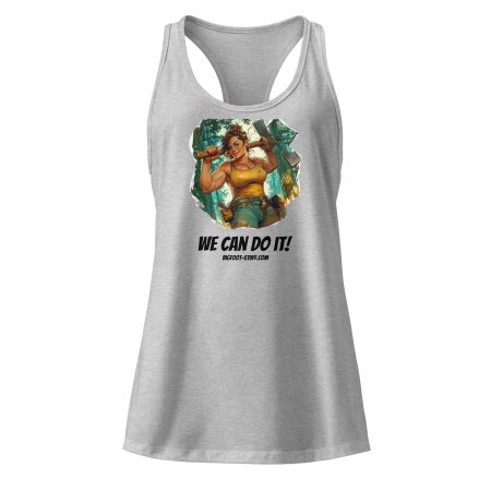 We Can Do It! Women’s fitted racerback tank top - Image 4
