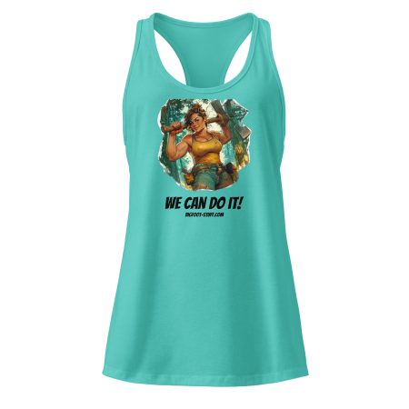 We Can Do It! Women’s fitted racerback tank top - Image 3