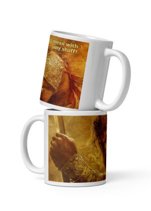 White glossy mug
