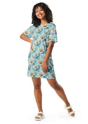 Floral - Shasta Daisies T-shirt dress