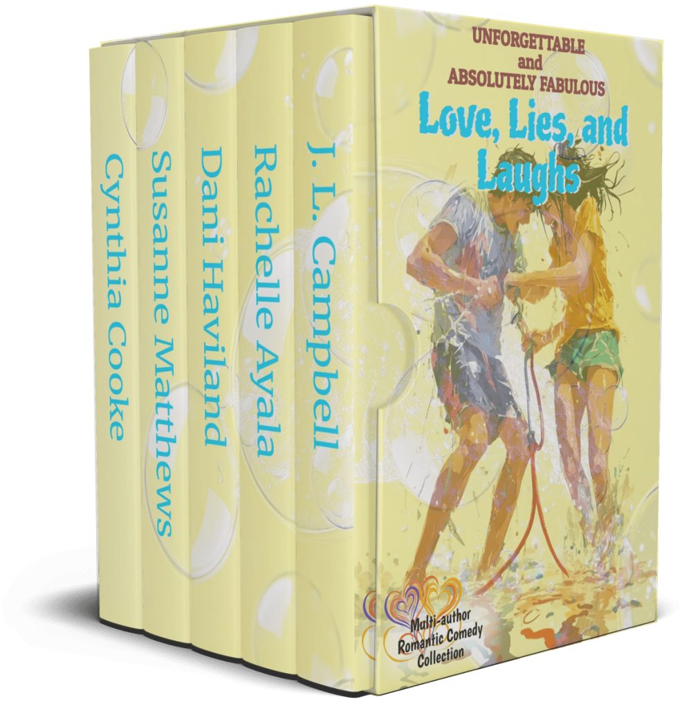Unforgettable and Absolutely Fabulous Love, Lies, and Laughs multi-author romantic comedy collection 3D boxed set cover