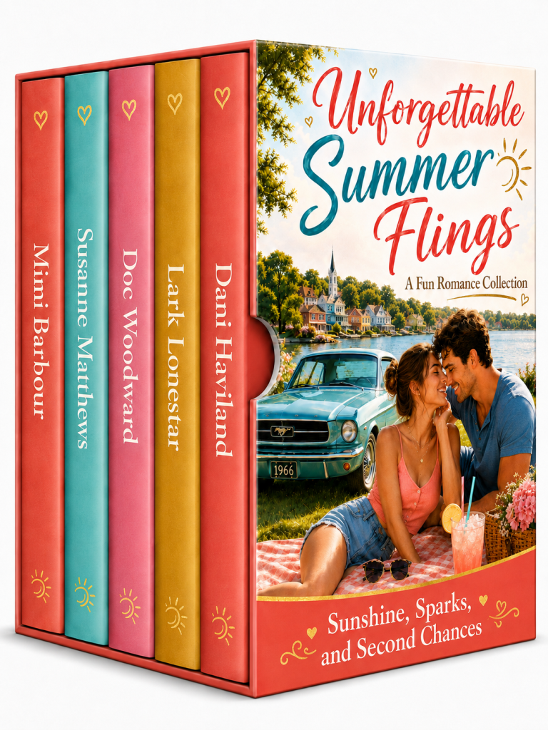 3D boxed set cover for Unforgettable Summer Flings