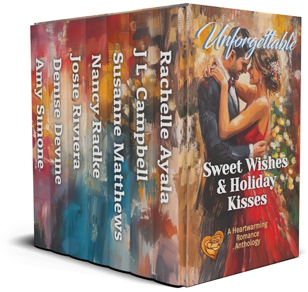 Unforgettable Sweet Wishes and Holiday Kisses multi-author collection 3D boxed set cover